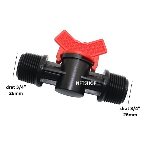 Double Drat Kran / Valve / Keran 3/4 Inch